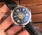 Perfect Replica Cartier Ballon Bleu de 43mm Watch Black Dial Roman Markers